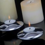 Portavela - candelabro  Acero Inoxidable Minimalista 4cm Altura - 9cm Diámetro a sido agregado a favoritos