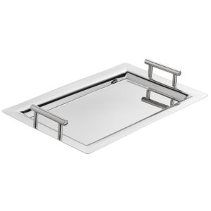 Bandeja de servir rectangular Acero Inoxidable con Asa en "T" 45*35*3 cm