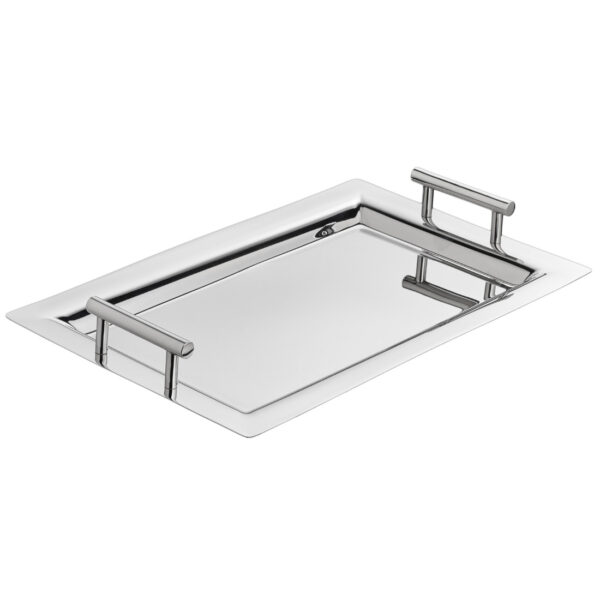 Bandeja de servir rectangular Acero Inoxidable con Asa en "T" 45*35*3 cm