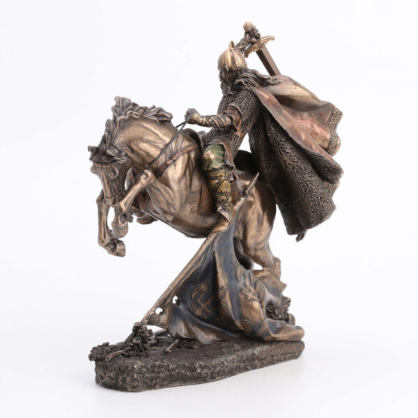 Guerrero Vikingo a Caballo 27cm