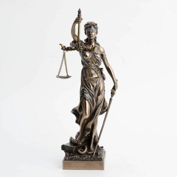 WU71832A4 Dama de la Justicia 31cm Bronce