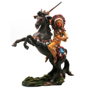 Jefe Indio a Caballo Furia 33Cm
