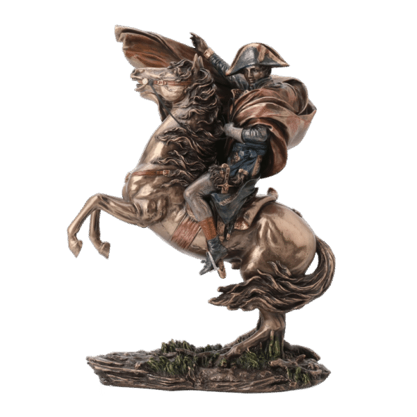 Escultura histórica de Napoleón a caballo