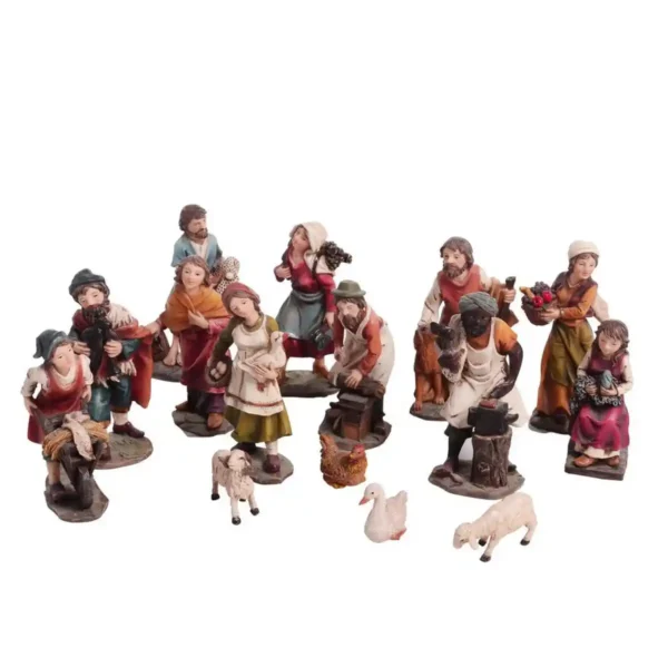 025-495011 Aldeanos Labores & Oficios 9cm 15pz Santini