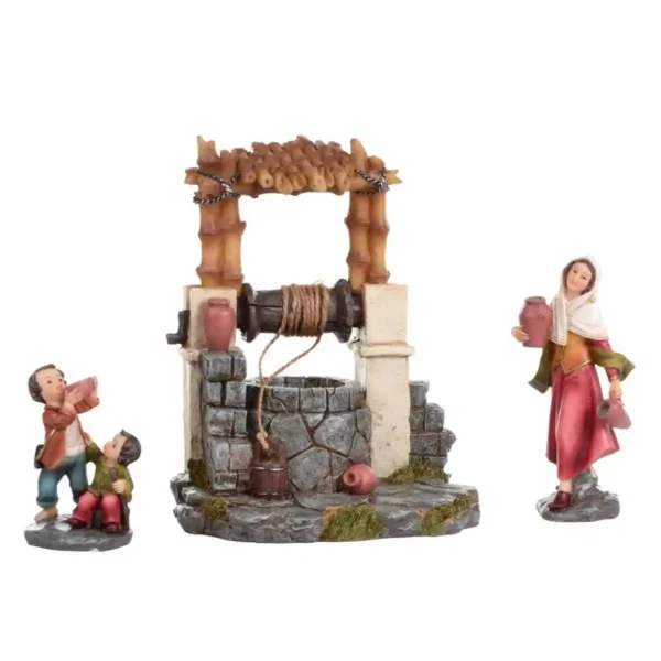 030-492893 Aldeana 12cm Pozo 15cm 3 piezas Santini