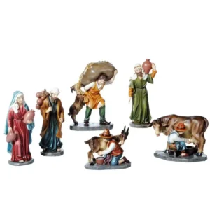 Pastores y aldeanos para pesebre