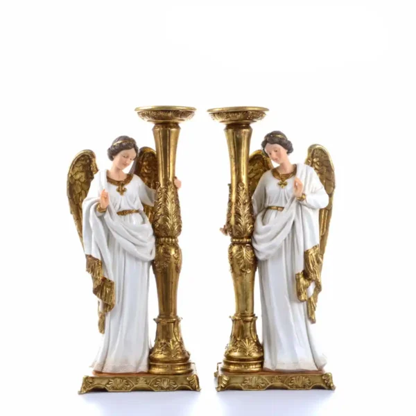 063-490397 Candelabro Vela angel 51cm (el precio incluye 2 piezas)
