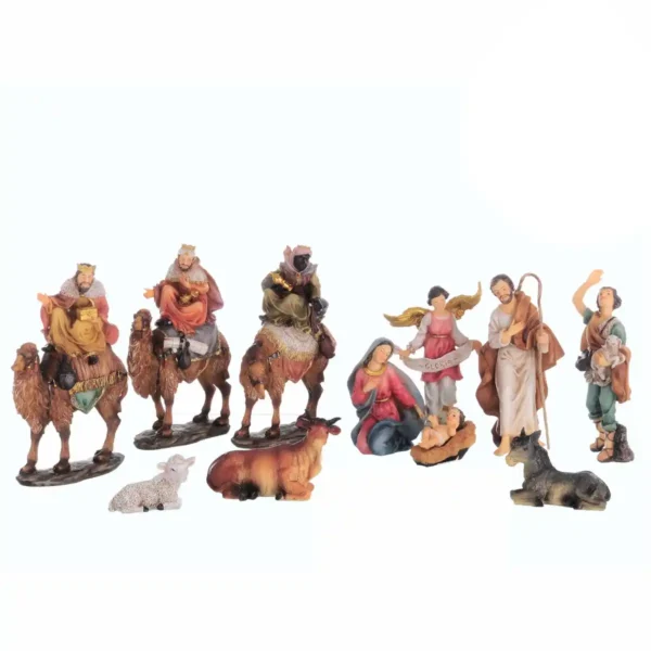 068-498065 Pesebre Reyes a Camello 15cm 11 piezas