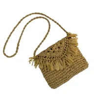 Bolso dama étnico artesanal de mimbre