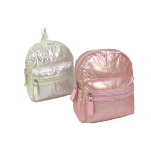 Morral clásico de niña tela acolchada brillante