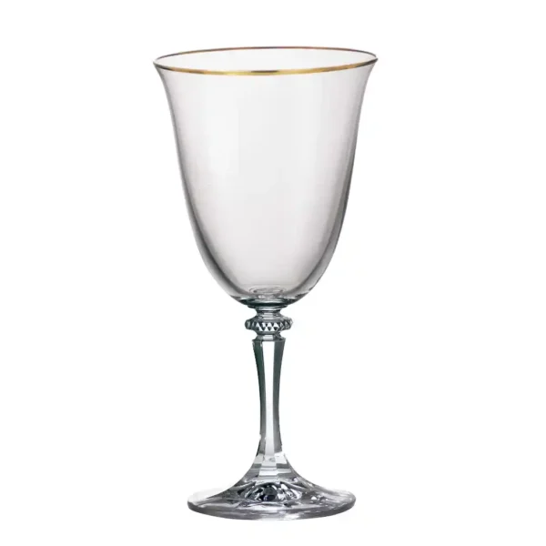 Copas de vino x 6pz Branta 360ml Borde dorado