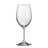 23L-4S415K-1001-0-230116-350-661 Copas de vino x 6pz Sylvia 350ml |Borde dorado