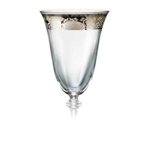 Copas de vino x6pz  Alexandra Deko platino 350 ml