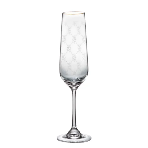 43L-1SF73K-1001-0-432232-200-662 Copas flauta champagne x 6pz Strix 200ml filo dorado - Honey Comb