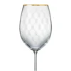 Copas de vino x 6pz  Sylvia 350ml Borde dorado|Honeycomb