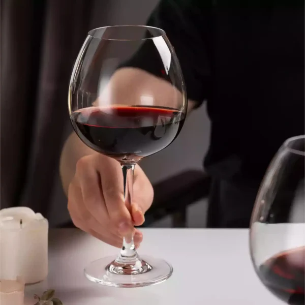 Copas vino tinto de cristal 660ml 22,3oz set x 2pz