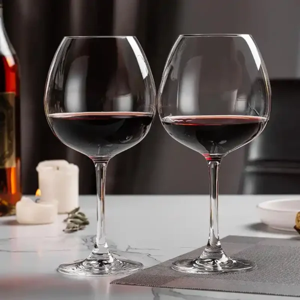 Copas vino tinto de cristal 660ml 22,3oz set x 2pz