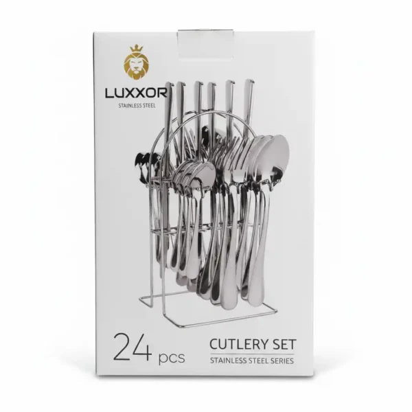 cubiertos_empaque Cubiertos acero inoxidable 24pc Premium