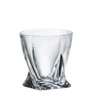 Vasos whisky cristal 340ml - Quadro  set 6pc