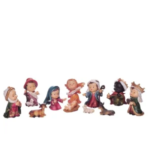 Pesebre Navideño Infantil  11pz 8cm