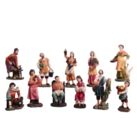 Aldeanos para pesebre Los Oficios 11pz 15cm