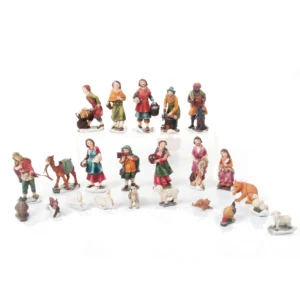 Aldeanos Para Pesebre /Animales 23pz 7cm