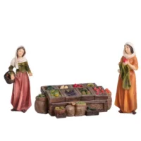 Aldeanos Venta De Frutas 3pz 15cm