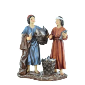 Aldeanos Pescadores Canastos   13.5 * 7 * 16cm