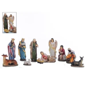 Pesebre Navideño María Acostada 11pz 15cm