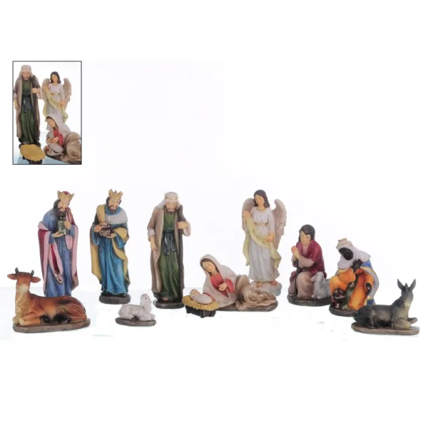 Pesebre Navideño María Acostada  11pz 15cm