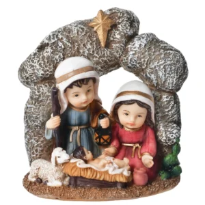 Sagrada Familia Infantil Gruta 12cm