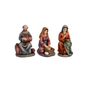 Aldeanos Para Pesebre Lavandera  3pz 4.5