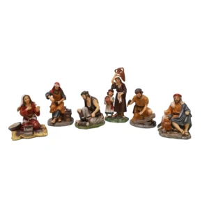 Aldeanos Para Pesebre los Herreros 15cm 6pz