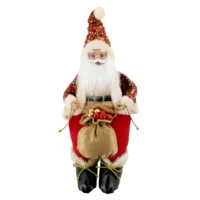 Papá Noel Sentado Rojo - Bolsa Regalos 40.5cm  Santini