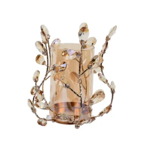 Candelero Portavela Stone Ambar 22X22X23 Santini