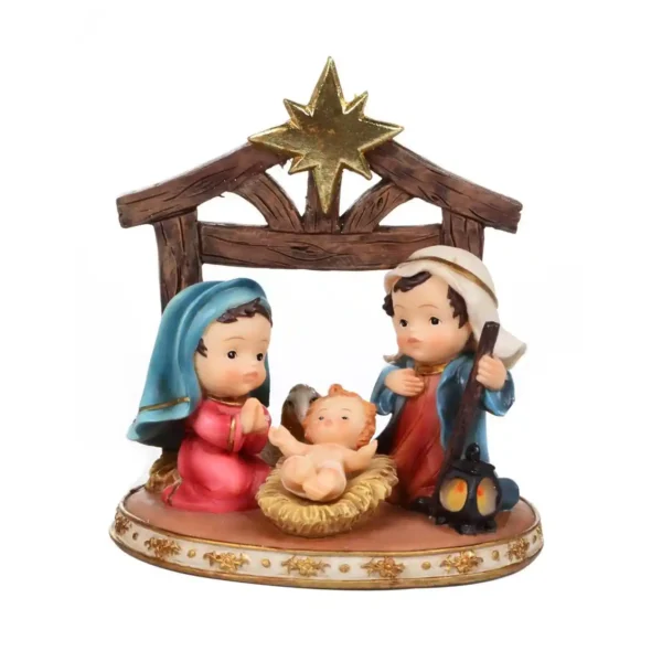 027-490642A Nacimiento infantil Choza 12cm Santini
